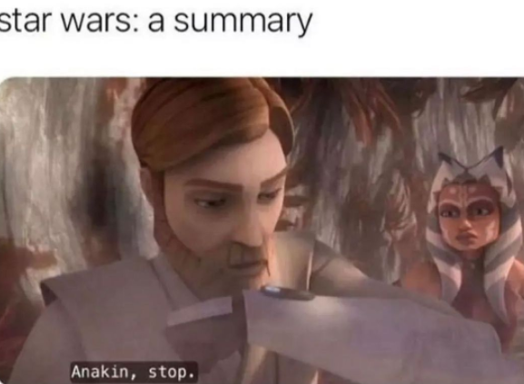 This meme is a screenshot from the Star Wars prequels, specifically from the scene where Anakin Skywalker (played by Hayden Christensen) is being trained by Obi-Wan Kenobi. The image shows Anakin's face with a confused expression, and the text overlay reads: "In a galaxy far, far away... I have no idea what's going on."